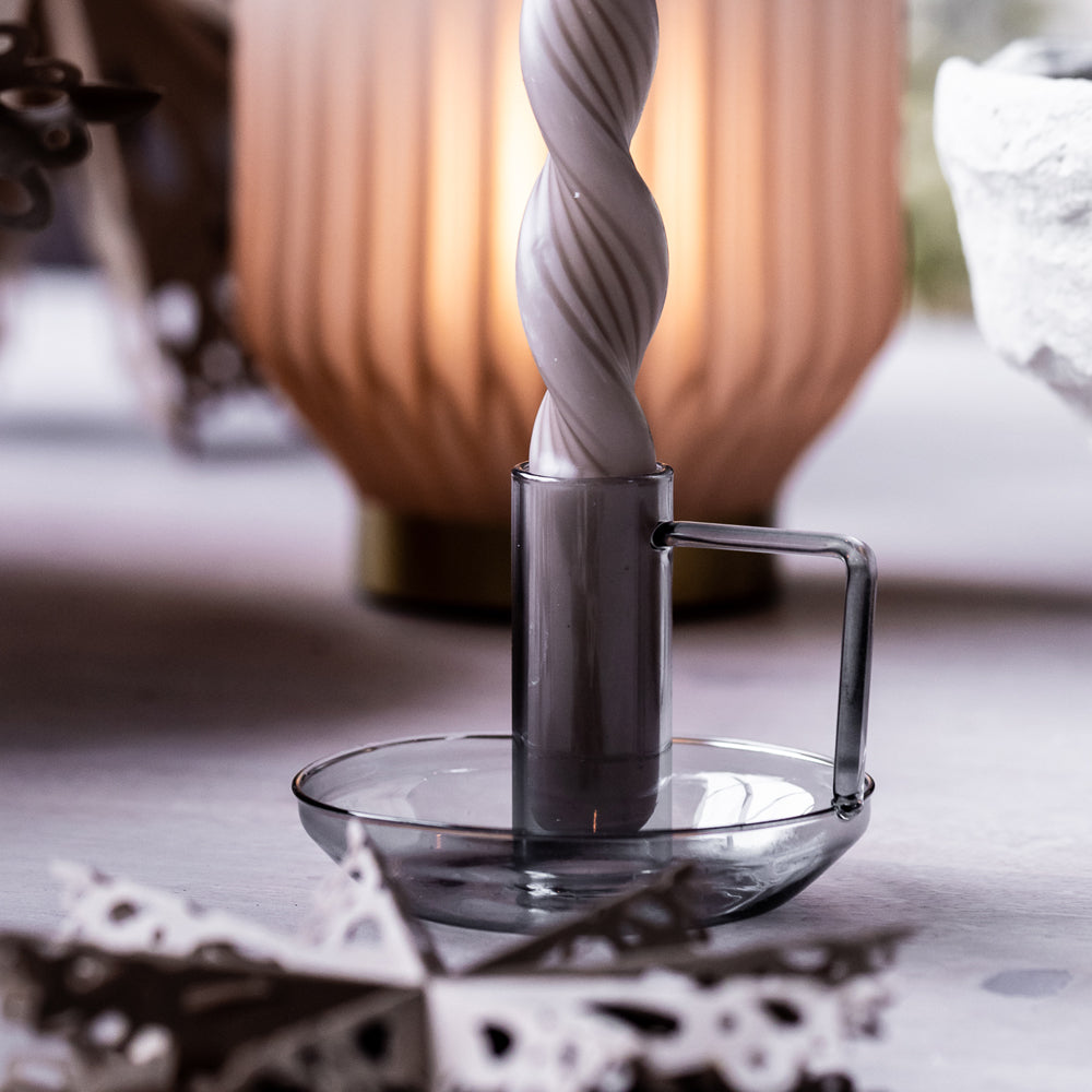 Product photograph of Cozy Living Traditional Smoke Candle Holder from Olivia's.