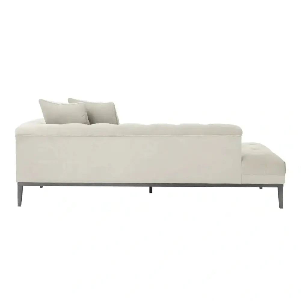 Product photograph of Eichholtz Cesare Left Lounge Sofa Cesare In Pebble Grey from Olivia's.