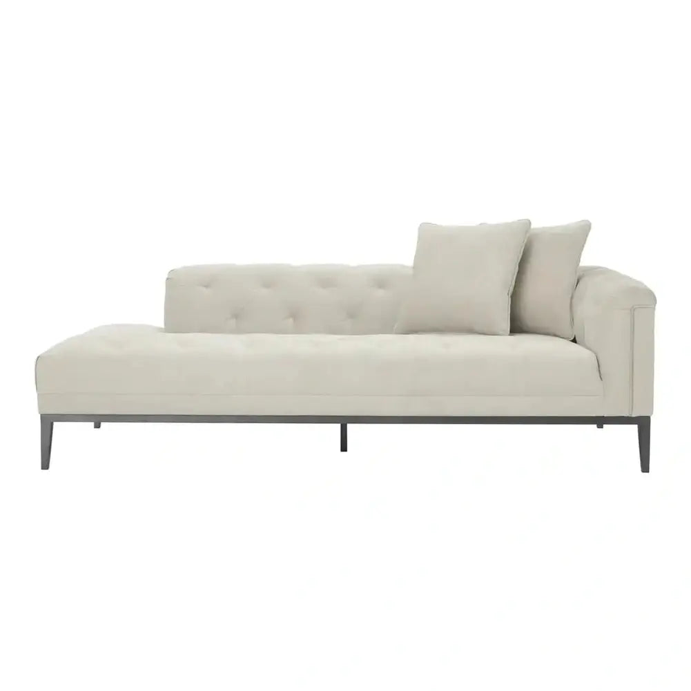 Product photograph of Eichholtz Cesare Left Lounge Sofa Cesare In Pebble Grey from Olivia's.