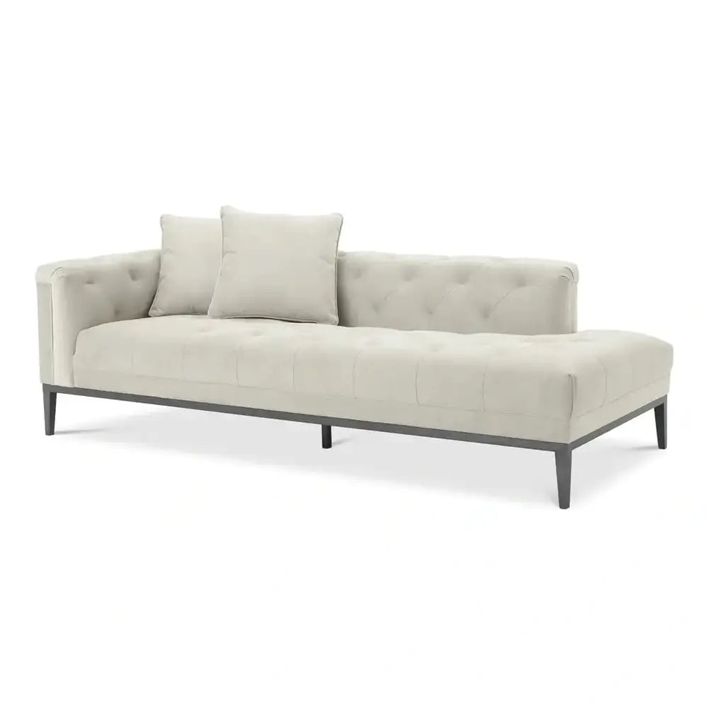 Product photograph of Eichholtz Cesare Left Lounge Sofa Cesare In Pebble Grey from Olivia's