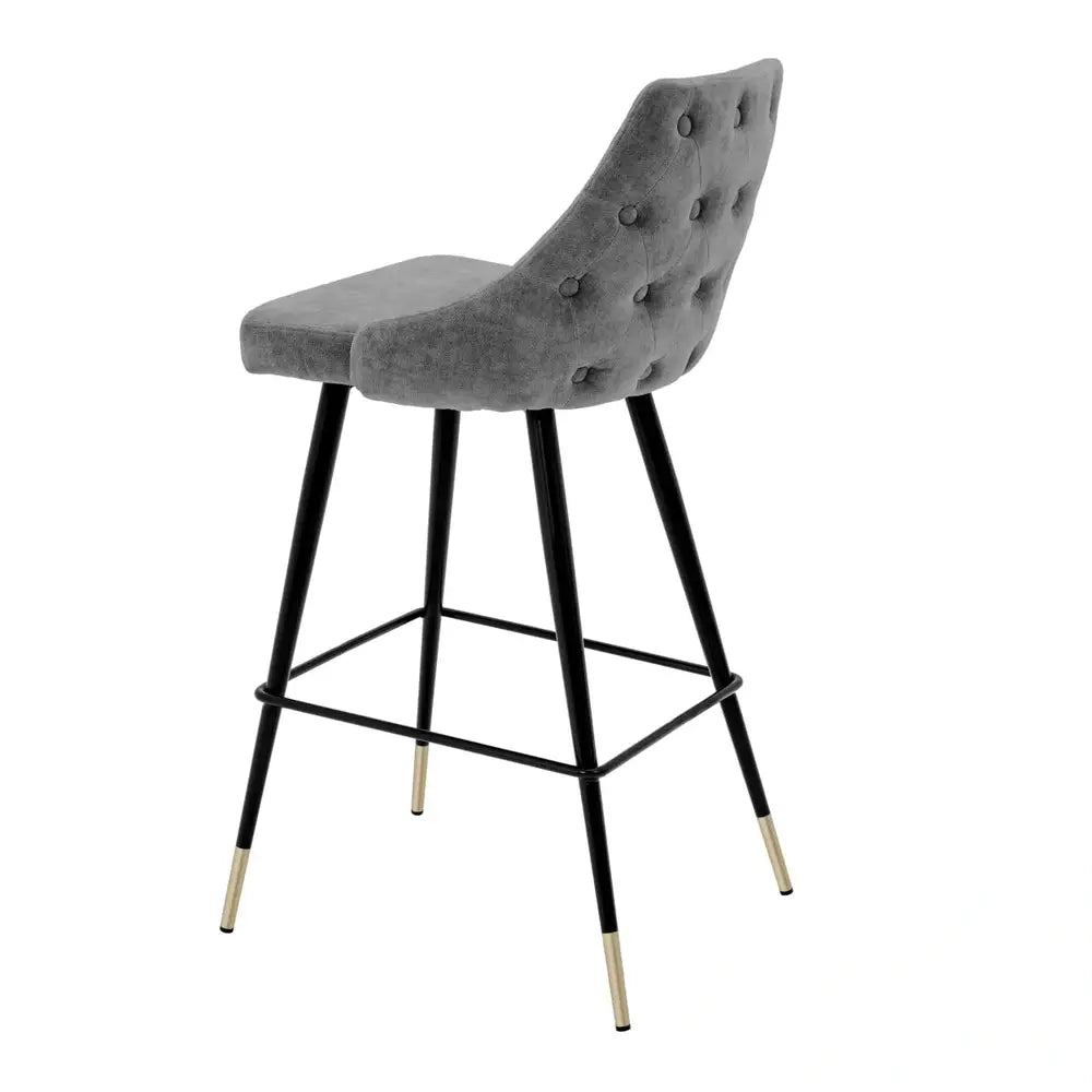 Product photograph of Eichholtz Cedro Bar Stool In Clarck Grey from Olivia's.