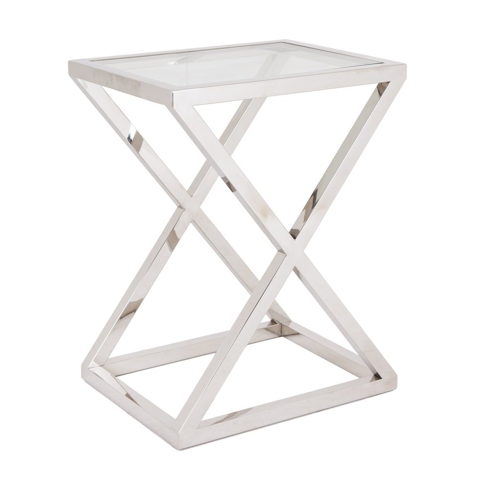 Product photograph of Rv Astley Nico Side Table Stainless Steel from Olivia's