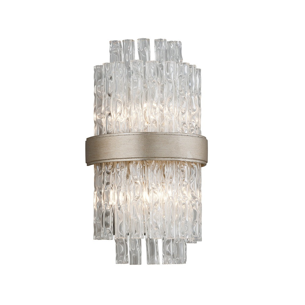 Product photograph of Hudson Valley Lighting Chime Silver Base And Clear Tubular Glass Shade Wall Light from Olivia's