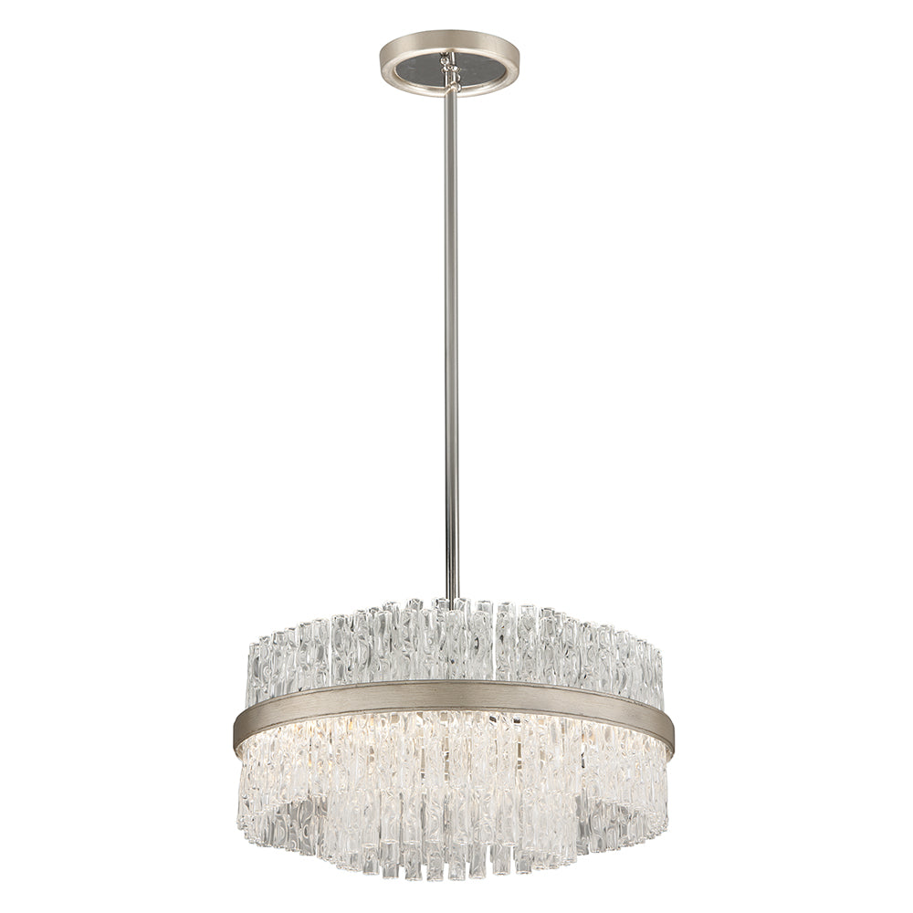 Product photograph of Hudson Valley Lighting Chime Silver Base And Clear Tubular Glass Shade Chandelier Medium from Olivia's.