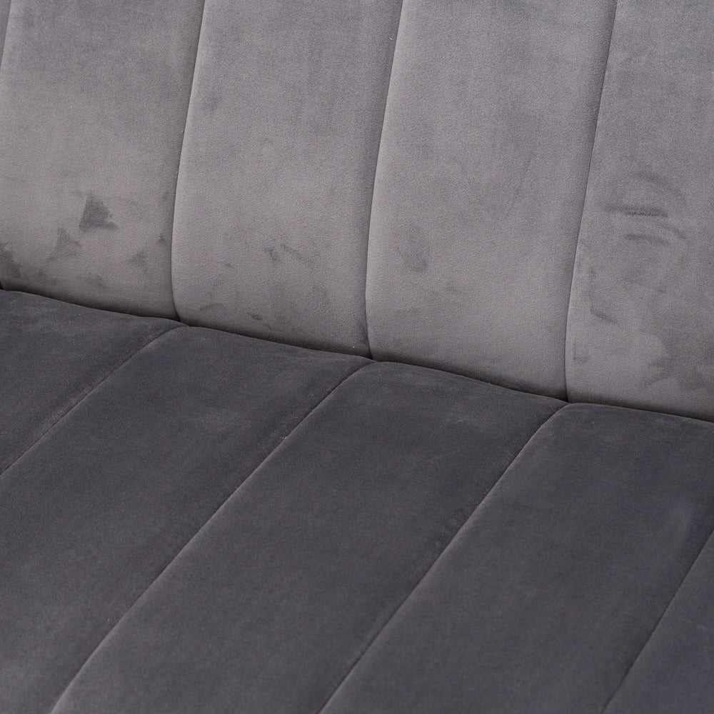 Product photograph of Hill Interiors Emperor Velvet 2 Seater Sofa In Grey from Olivia's.