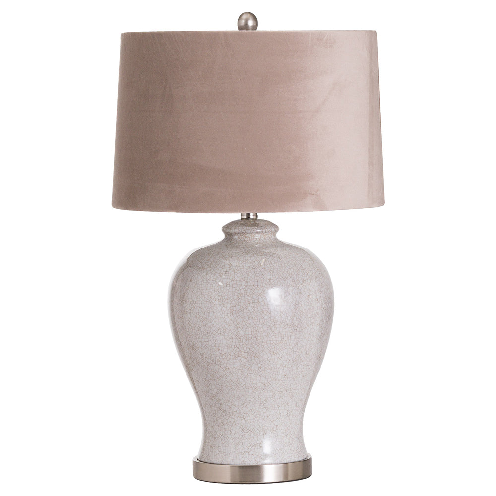 Hill Interiors Hadley Ceramic Table Lamp With Natural Shade