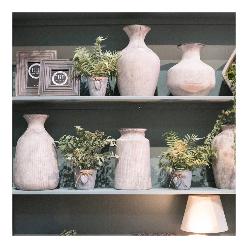 Product photograph of Hill Interiors Bloomville Urn Vase In Stone from Olivia's.