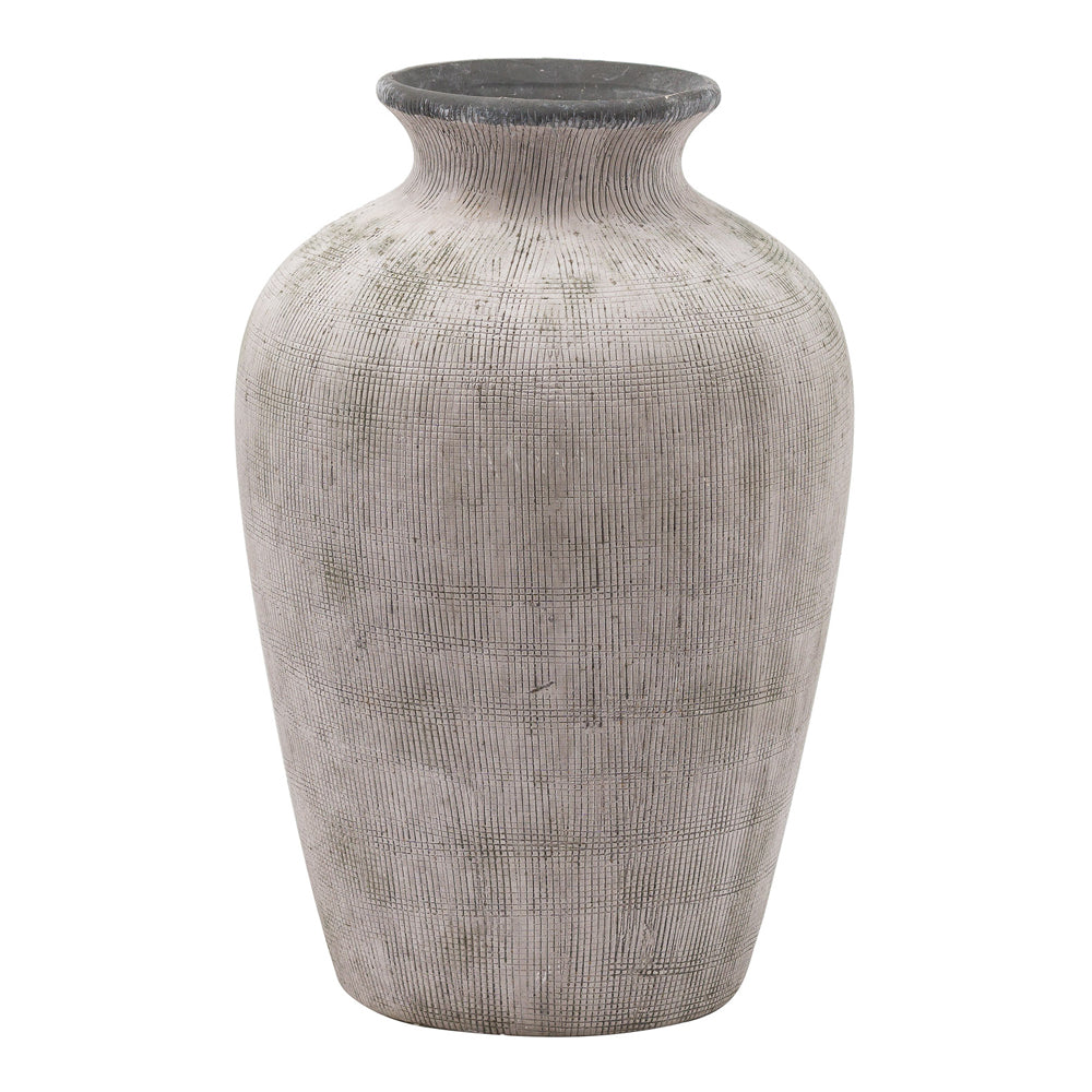 Hill Interiors Bloomville Chours Vase In Stone