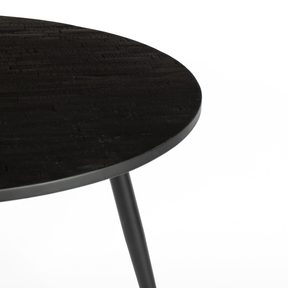 Product photograph of Olivia S Nordic Living Collection - Joran Dining Table In Black from Olivia's.