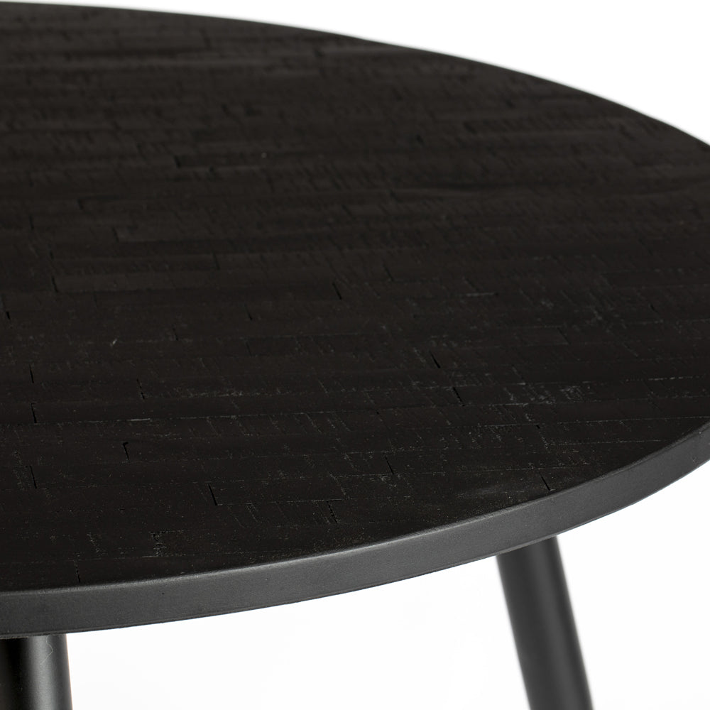 Product photograph of Olivia S Nordic Living Collection - Joran Dining Table In Black from Olivia's.