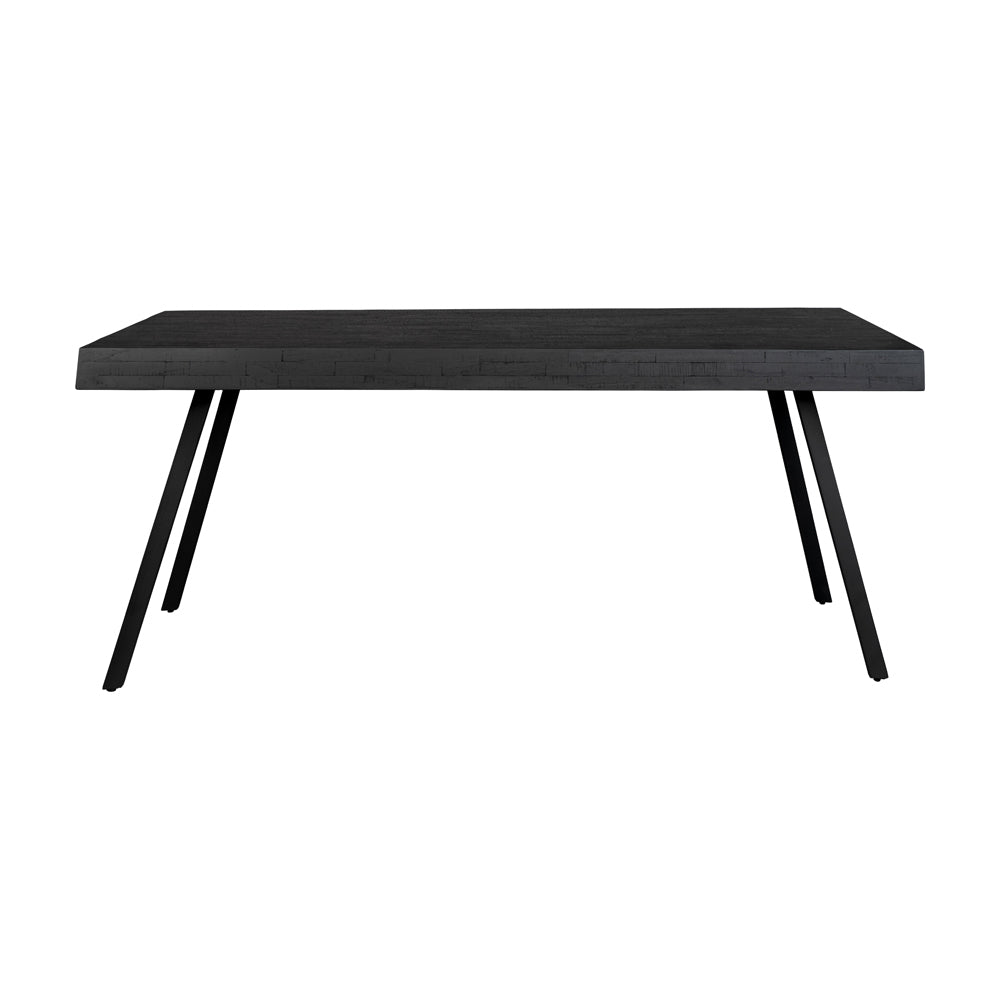 Product photograph of Olivia S Nordic Living Collection - Sverre Dining Table In Black Medium - 180x90cm from Olivia's.