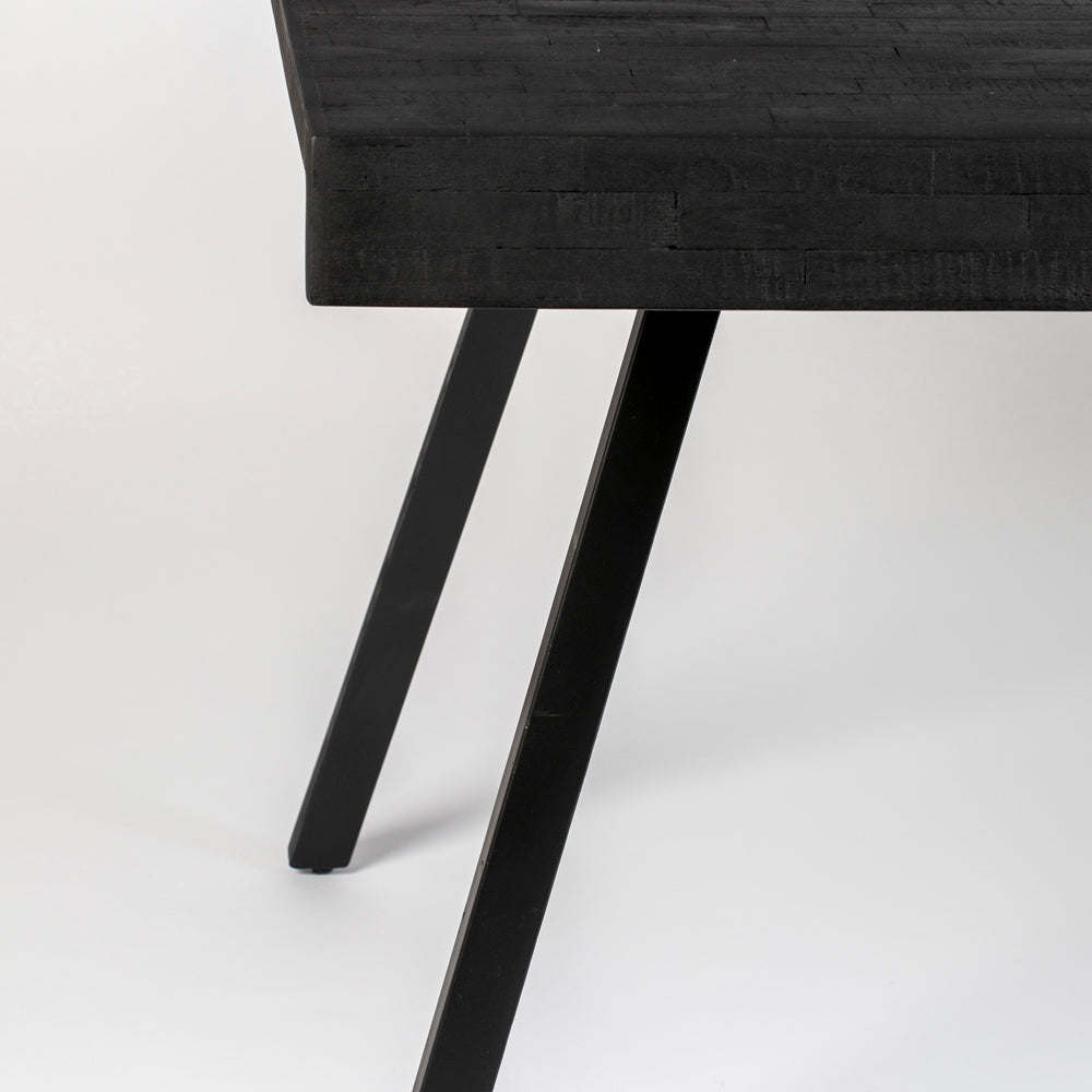 Product photograph of Olivia S Nordic Living Collection - Sverre Dining Table In Black Small - 160x78cm from Olivia's.