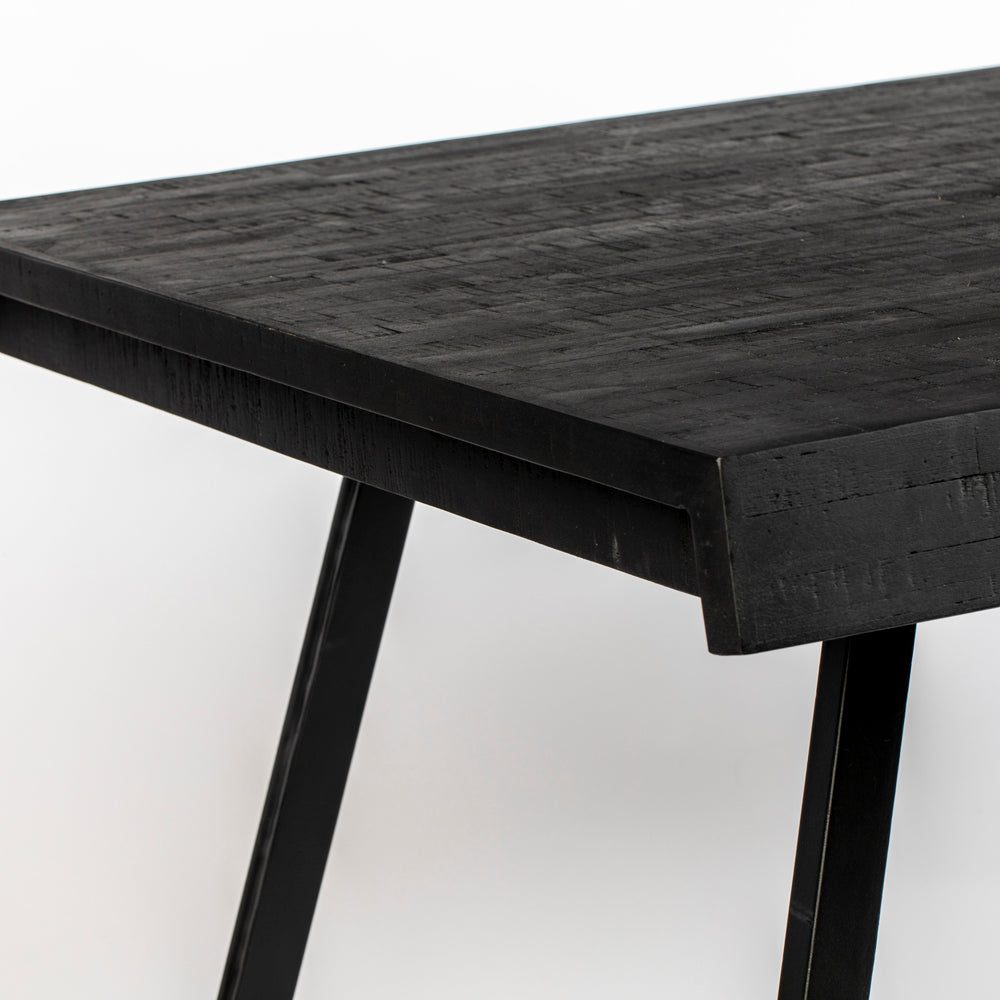 Product photograph of Olivia S Nordic Living Collection - Sverre Dining Table In Black Large - 200x90cm from Olivia's.