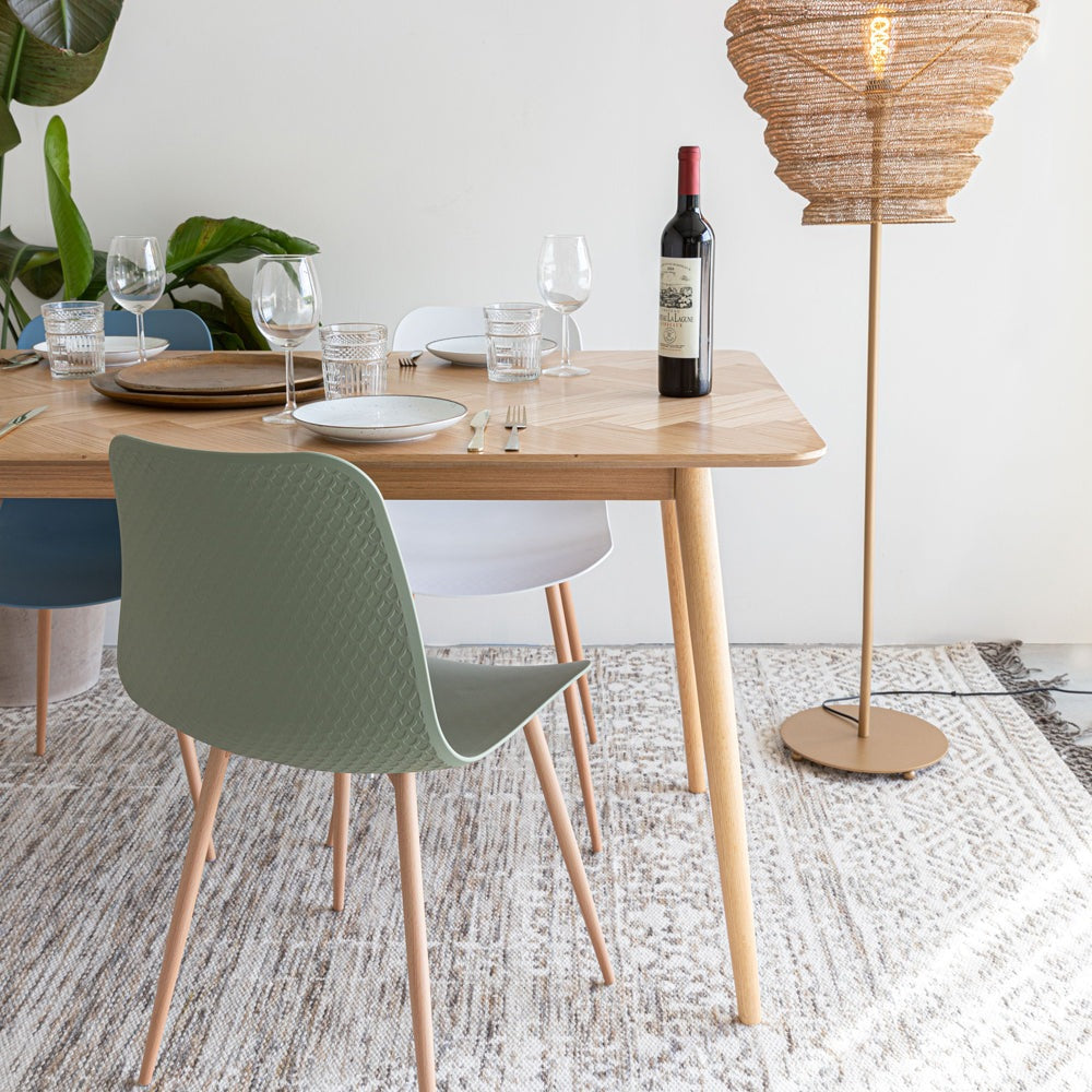 Product photograph of Olivia S Nordic Living Collection Floris Rectangle Dining Table In Natural Small from Olivia's.