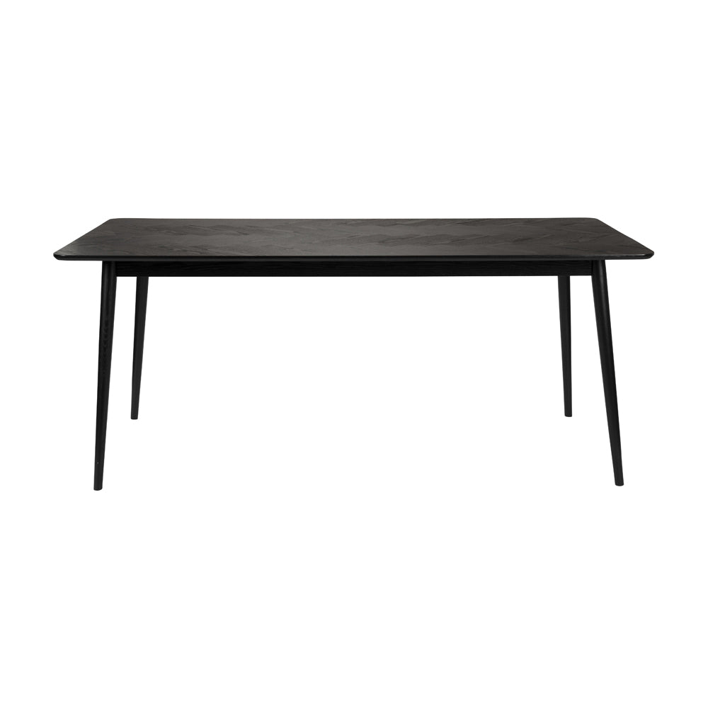 Product photograph of Olivia S Nordic Living Collection Floris Rectangle Dining Table In Black Large from Olivia's