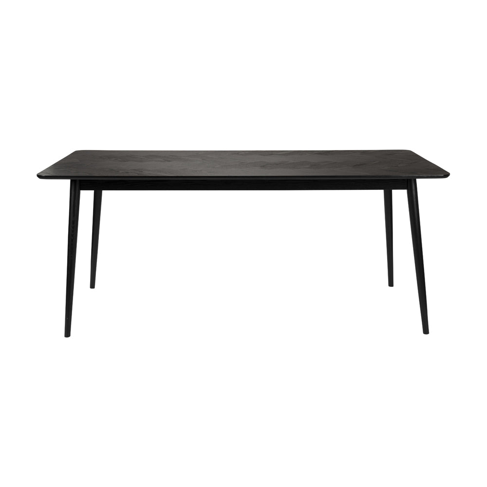 Olivias Nordic Living Collection Floris Rectangle Dining Table In Black Small