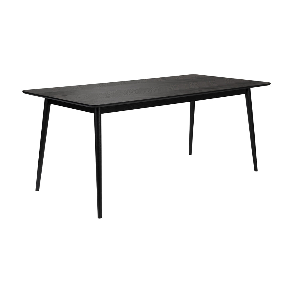 Product photograph of Olivia S Nordic Living Collection Floris Rectangle Dining Table In Black Large from Olivia's.