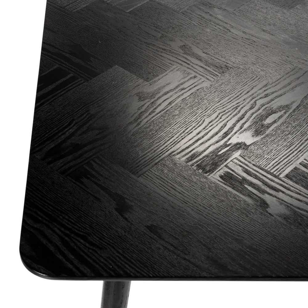 Product photograph of Olivia S Nordic Living Collection Floris Rectangle Dining Table In Black Large from Olivia's.