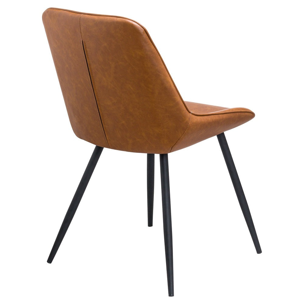 Product photograph of Hill Interiors Oslo Dining Chair In Tan from Olivia's.