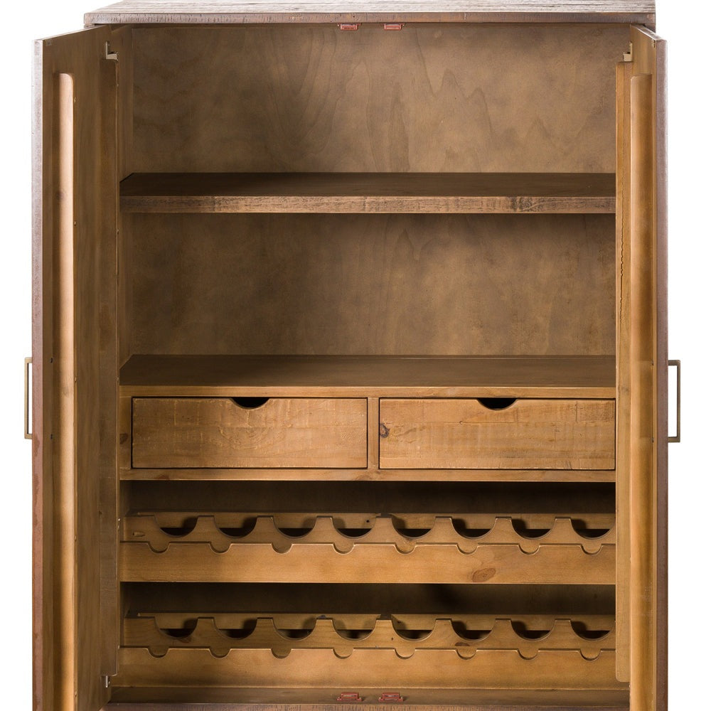 Product photograph of Hill Interiors Havana Drinks Cabinet In Gold from Olivia's.