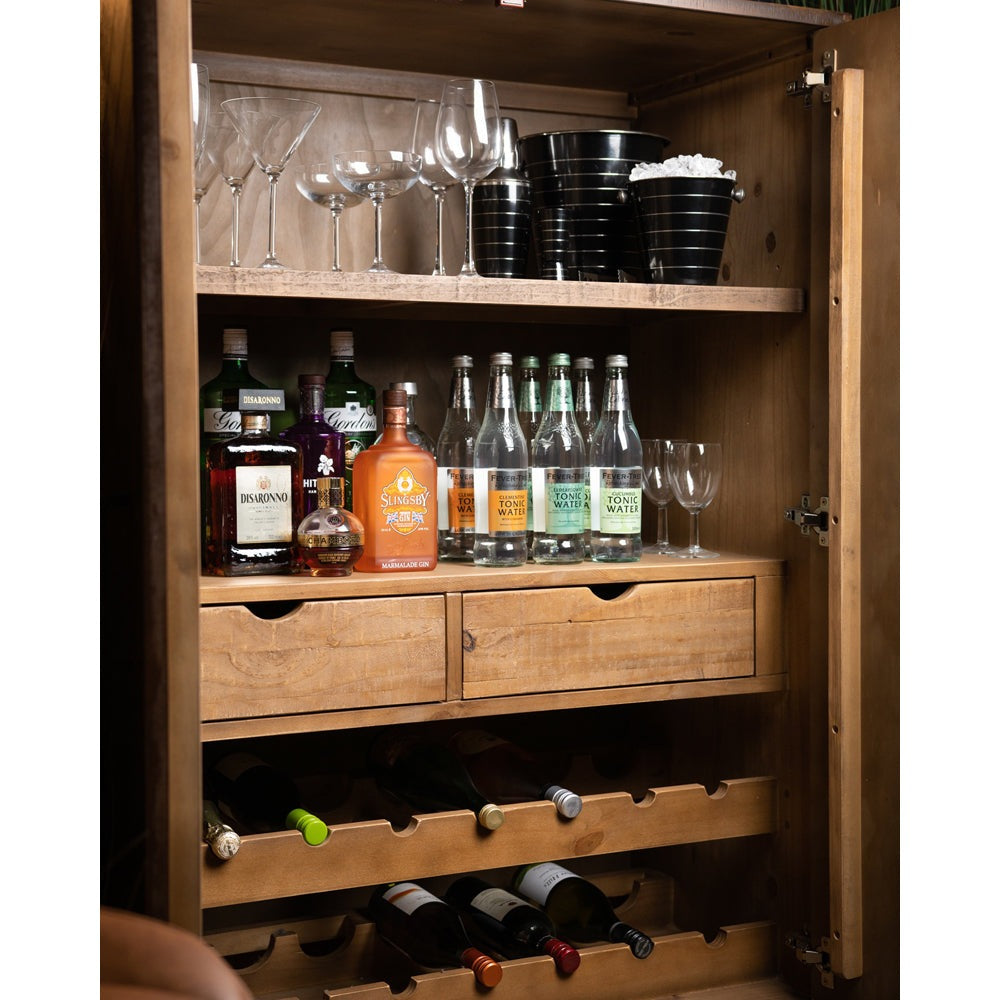 Product photograph of Hill Interiors Havana Drinks Cabinet In Gold from Olivia's.