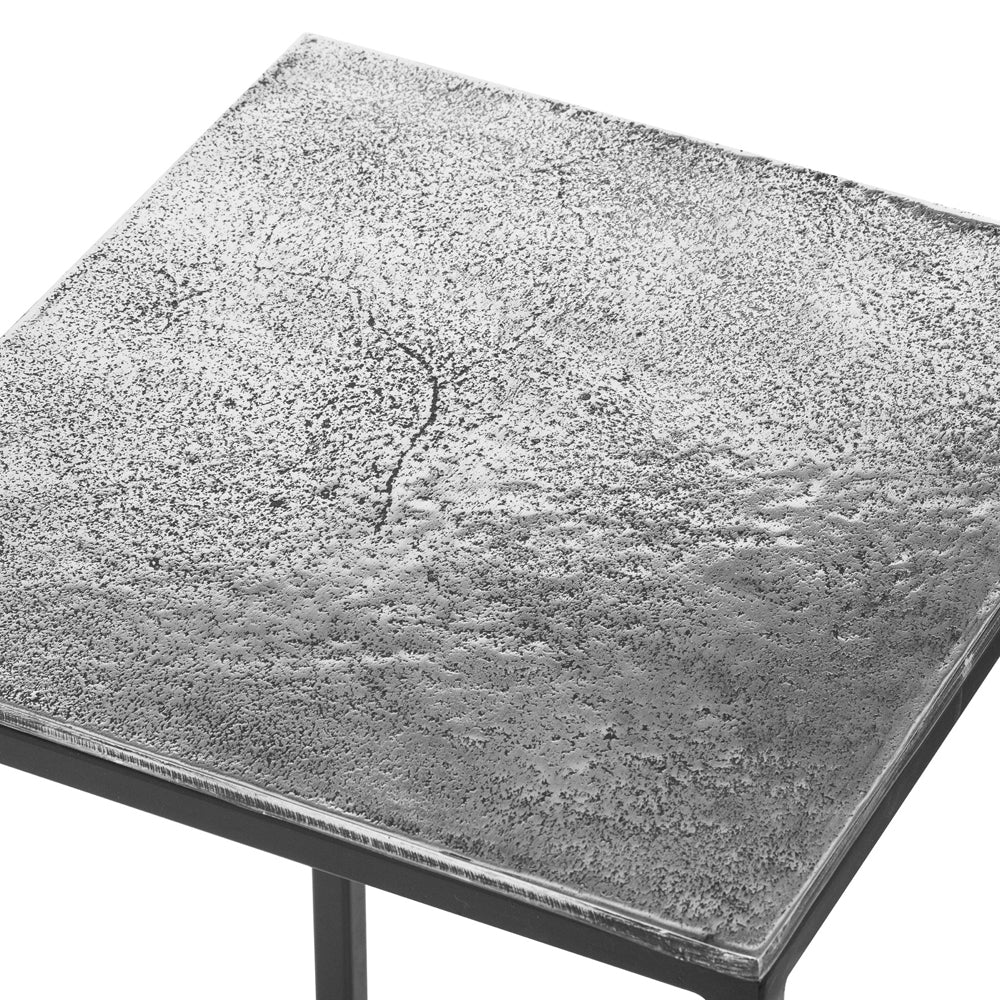 Product photograph of Hill Interiors Farrah Collection Nest Of 3 Tables In Silver from Olivia's.