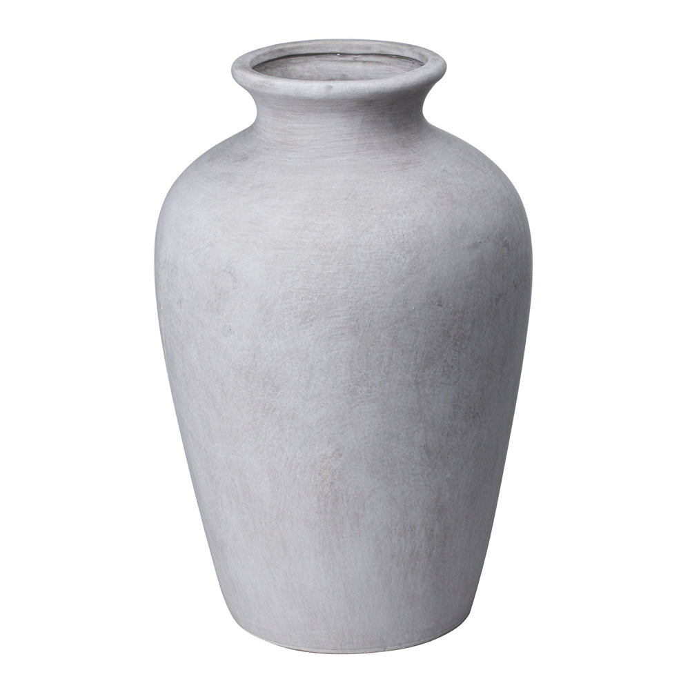 Product photograph of Hill Darcy Chours Vase In Stone from Olivia's