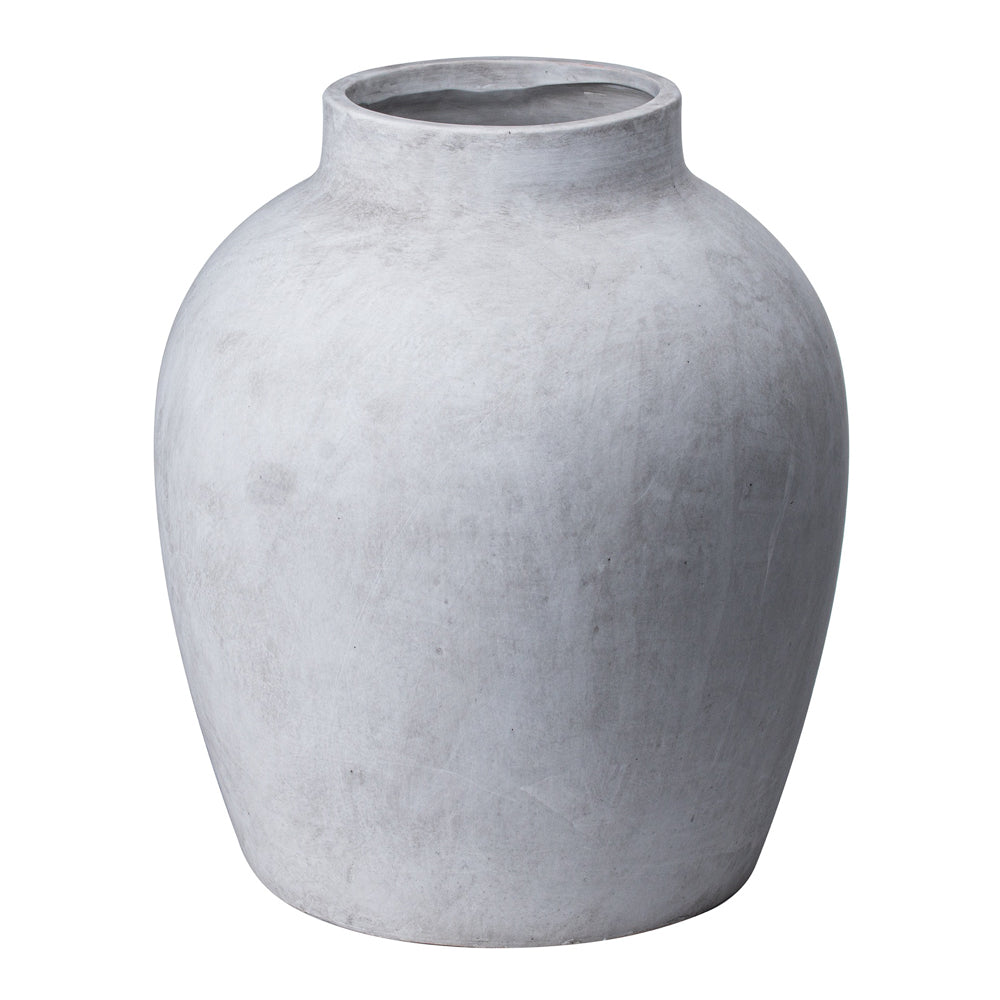 Product photograph of Hill Darcy Vase In Stone from Olivia's
