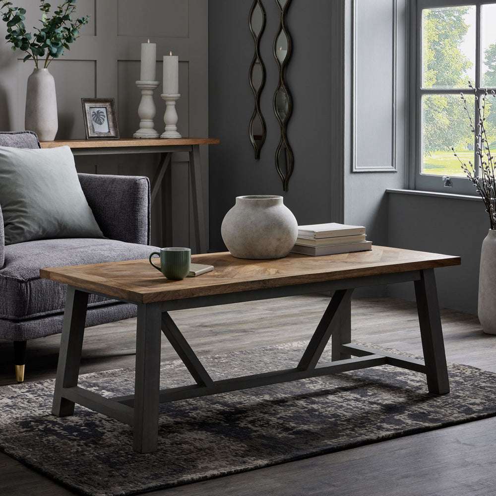 Product photograph of Hill Interiors Nordic Collection Coffee Table In Grey from Olivia's.