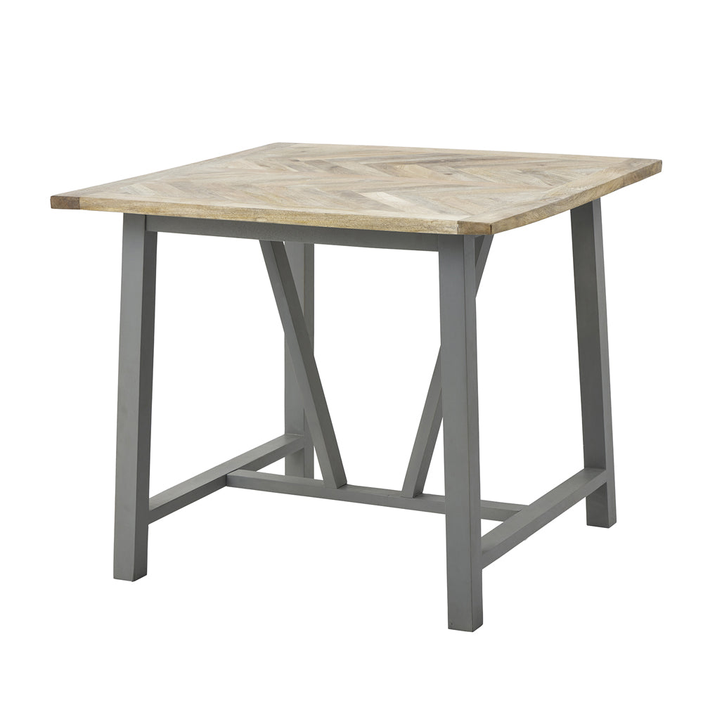 Product photograph of Hill Interiors Nordic Collection Square Dining Table In Grey from Olivia's