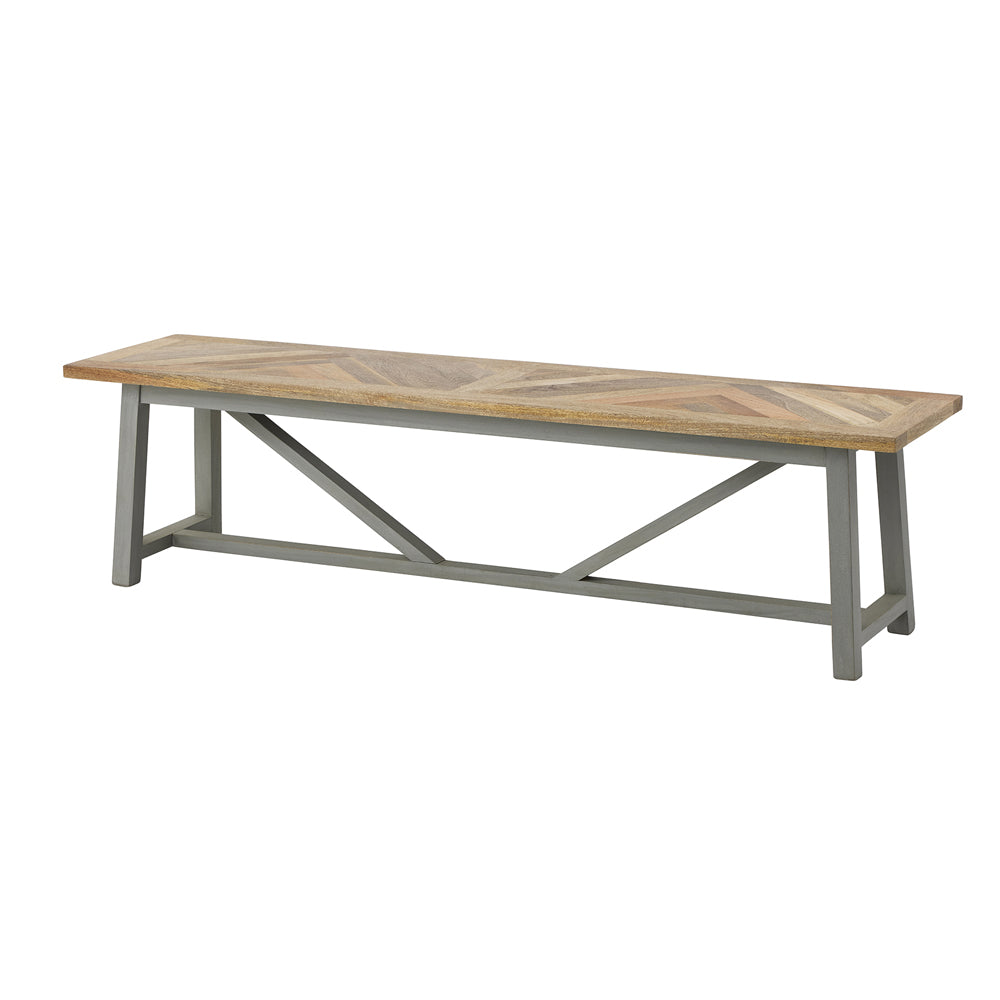 Hill Interiors Nordic Collection Dining Bench In Grey