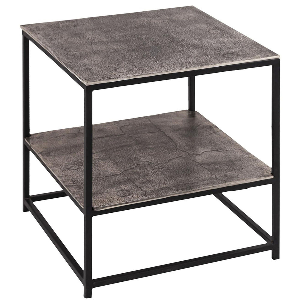 Hill Interiors Farrah Collection Side Table In Silver