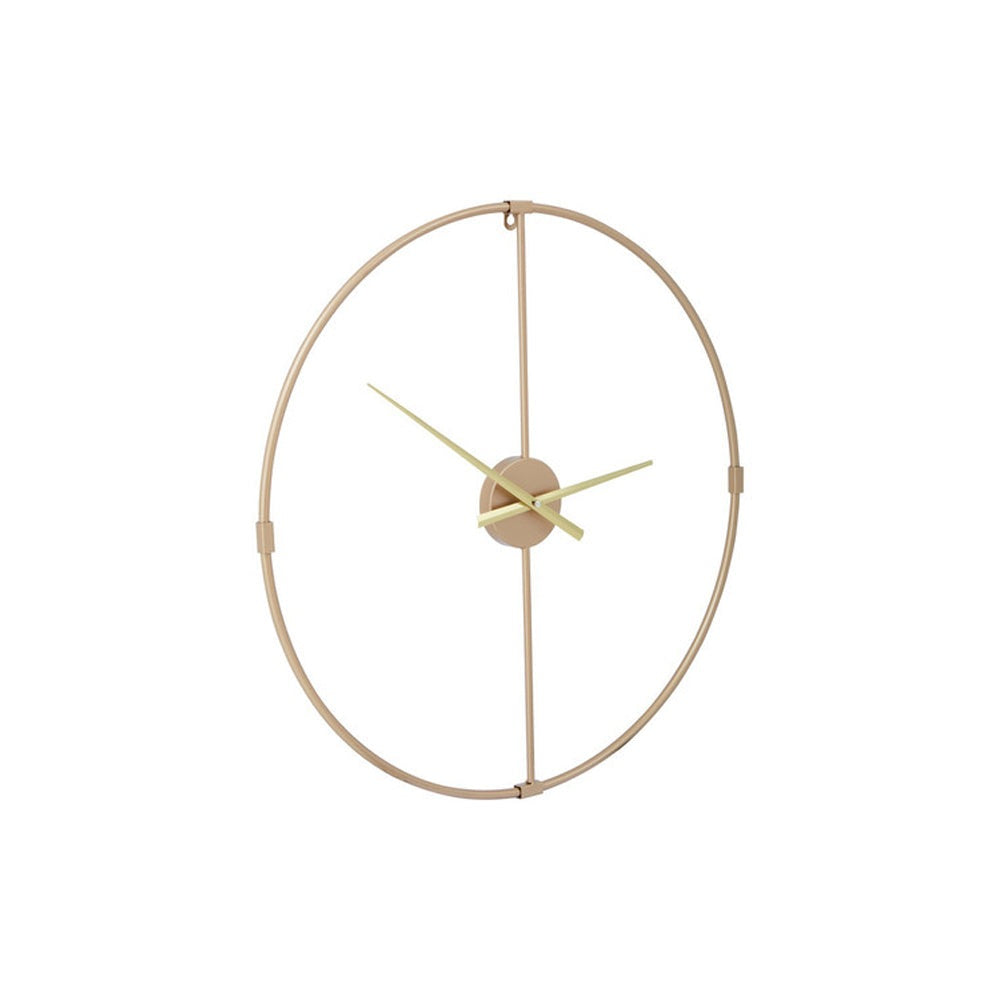 Product photograph of Olivia S Boutique Hotel Collection - Gold Round Wall Clock from Olivia's.
