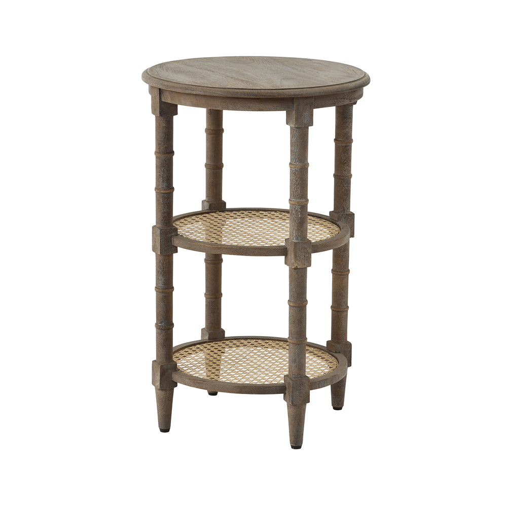Product photograph of Hill Interiors Raffles Tall Round Side Table from Olivia's
