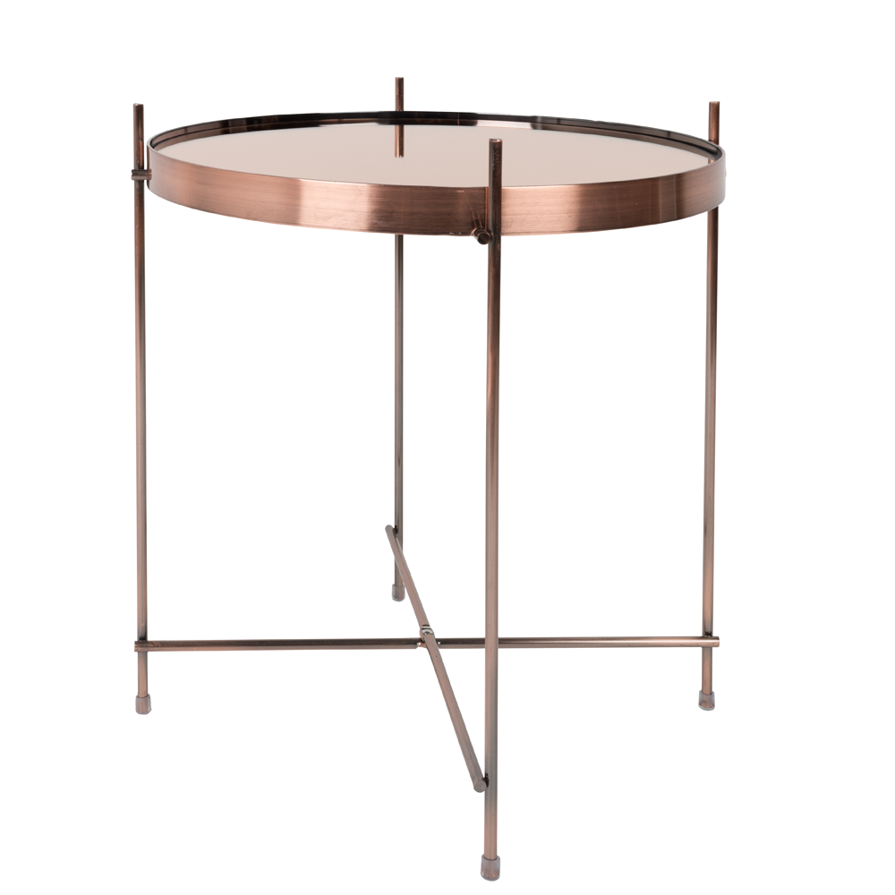 Product photograph of Zuiver Cupid Side Table Copper Xxl from Olivia's.