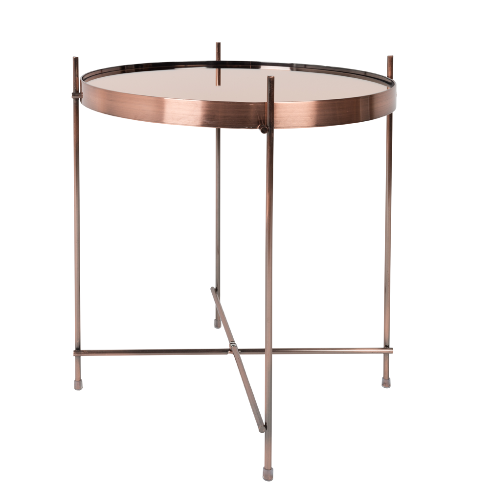 Product photograph of Zuiver Cupid Side Table Copper Large from Olivia's.