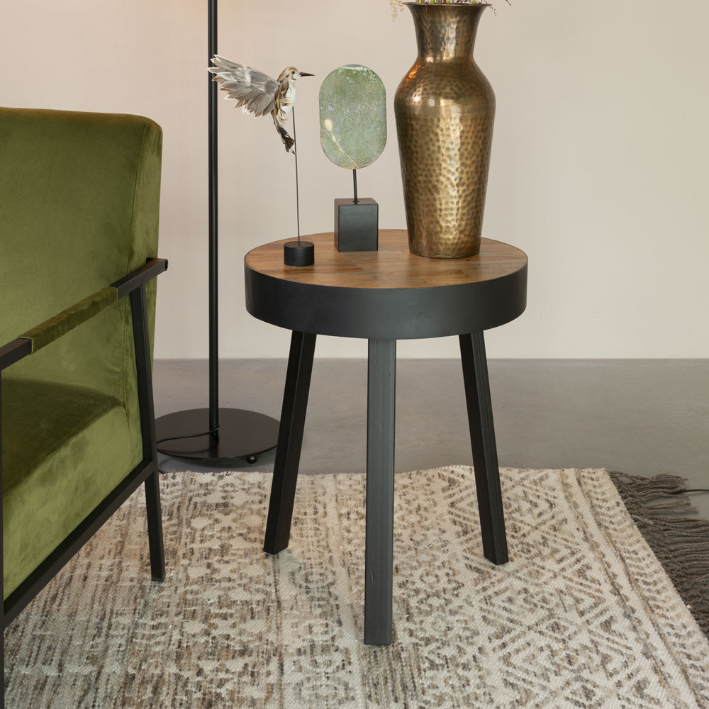 Product photograph of Olivia S Nordic Living Collection - Sverre Side Table In Brown from Olivia's.