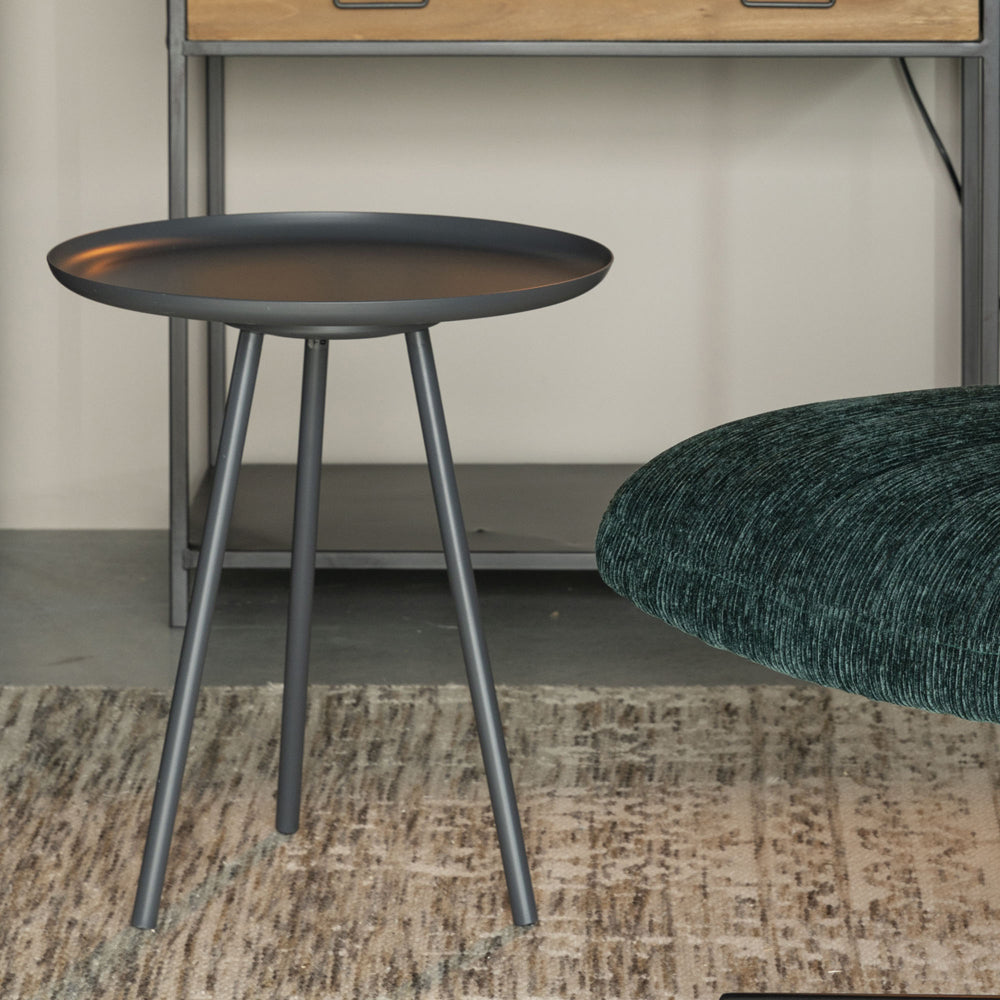 Product photograph of Olivia S Nordic Living Collection - Frann Side Table In Grey from Olivia's.