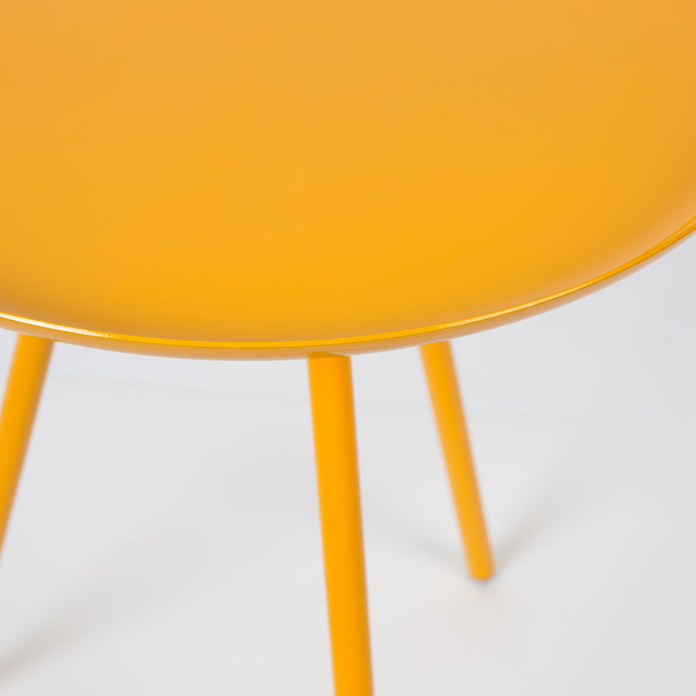 Product photograph of Olivia S Nordic Living Collection - Frann Side Table In Tangerine from Olivia's.