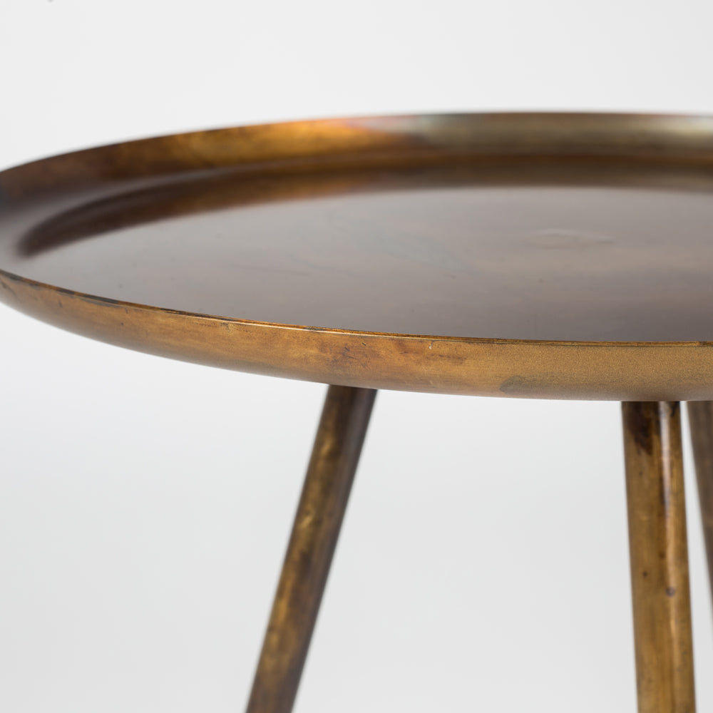 Product photograph of Olivia S Nordic Living Collection - Frann Side Table In Copper from Olivia's.