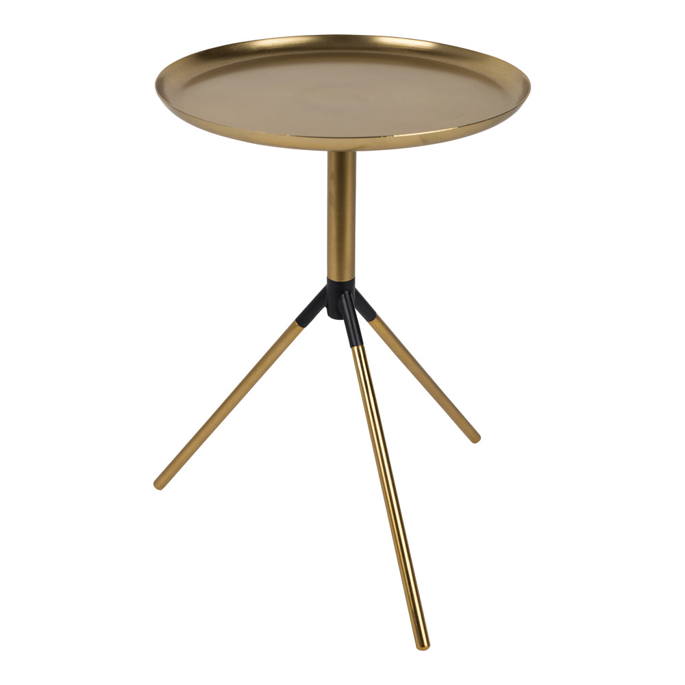Product photograph of Olivia S Nordic Living Collection - Feya Side Table In Gold from Olivia's
