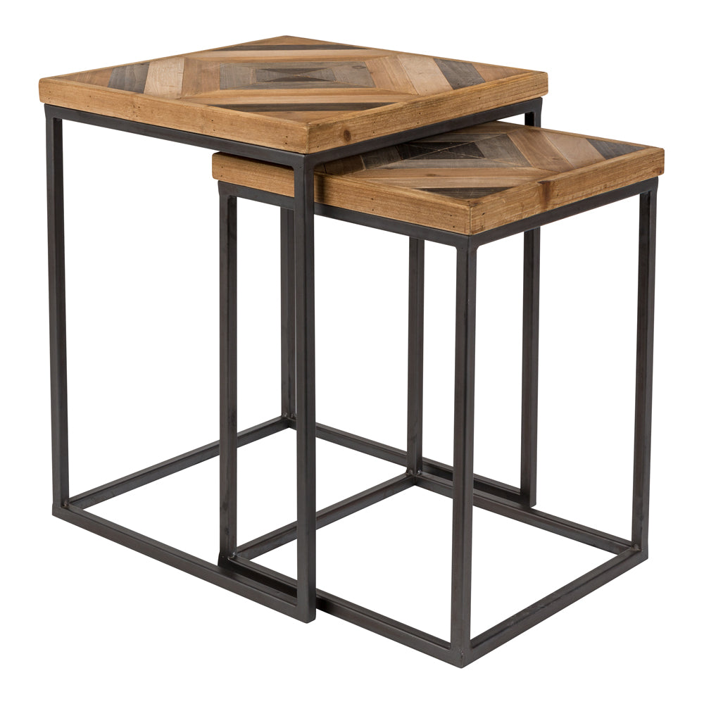 Product photograph of Olivia S Nordic Living Collection - Jace Side Table In Brown from Olivia's.