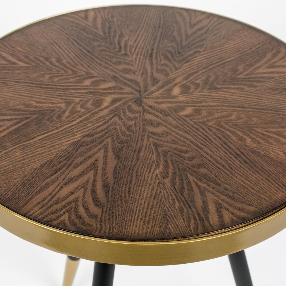 Product photograph of Olivia S Nordic Living Collection - Daven Side Table In Brown from Olivia's.