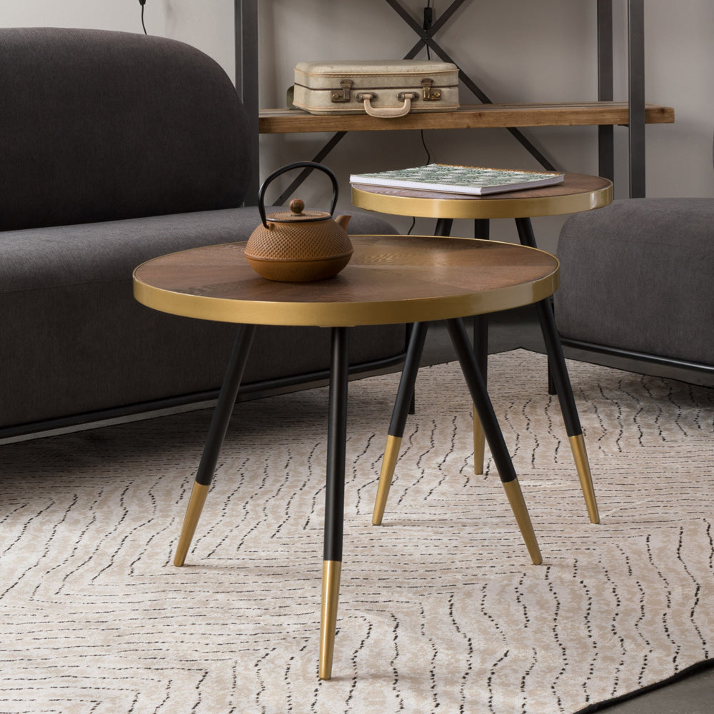 Product photograph of Olivia S Nordic Living Collection - Daven Coffee Table In Brown from Olivia's.