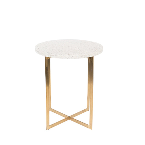 Zuiver Luigi Side Table White White Round