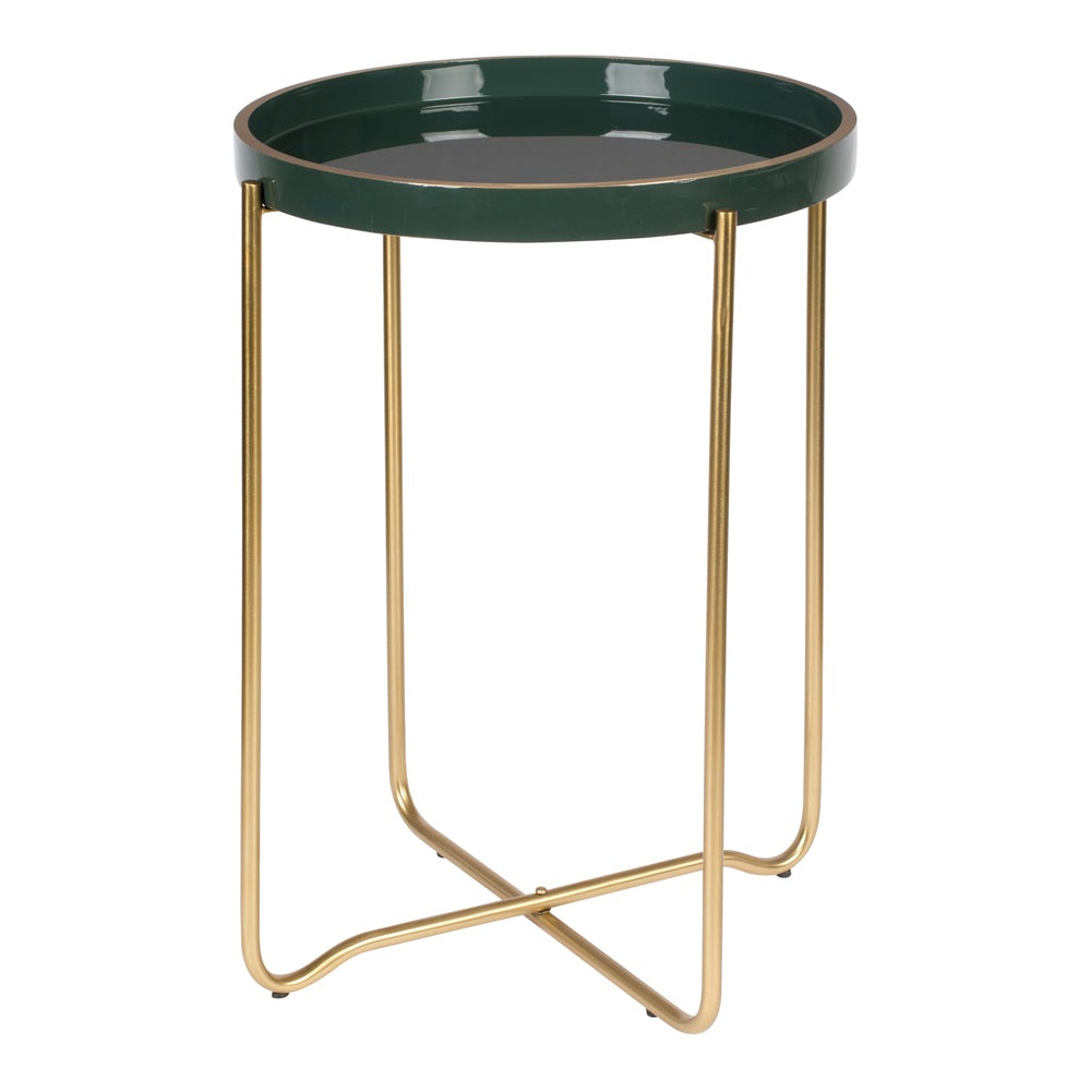 Product photograph of Olivia S Nordic Living Collection - Carmen Side Table In Dark Green from Olivia's