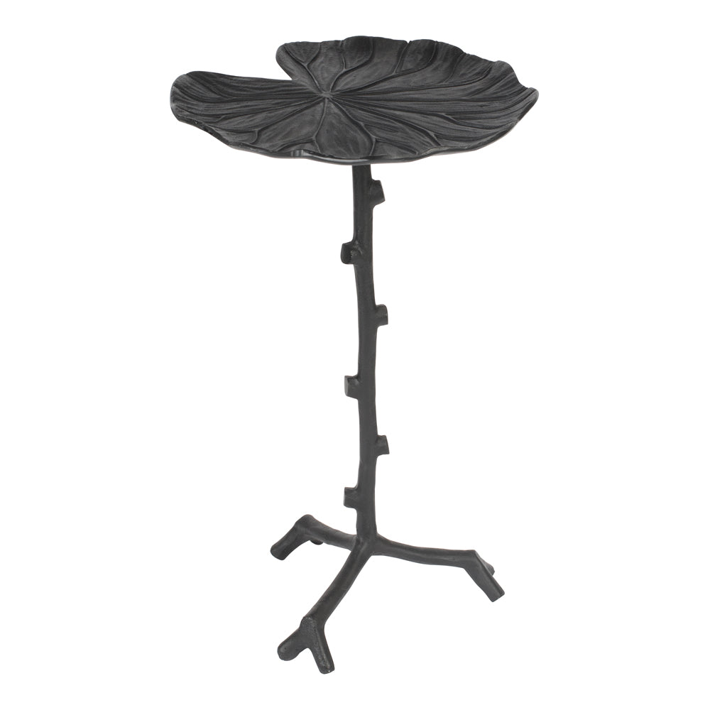 Product photograph of Olivia S Nordic Living Collection - Linne Side Table In Black from Olivia's