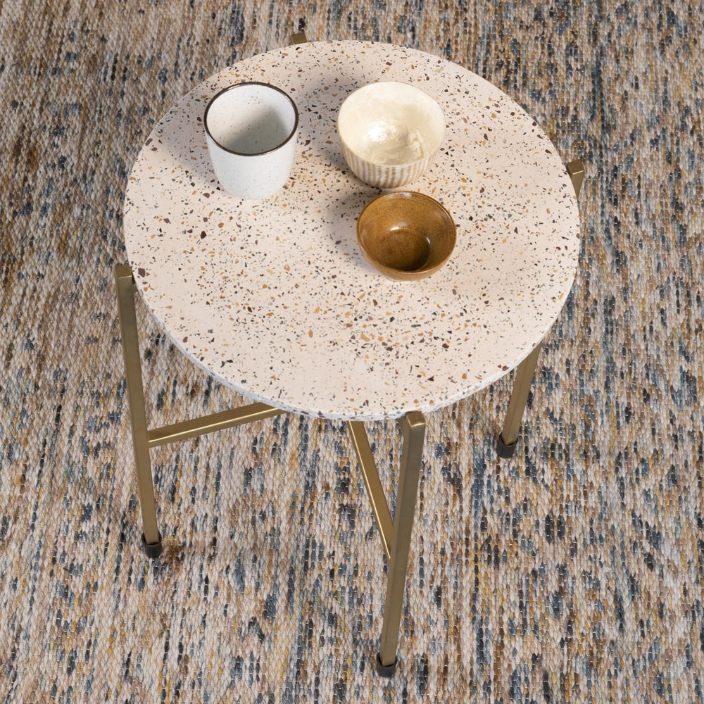 Product photograph of Olivia S Nordic Living Collection - Mason Side Table In Gold from Olivia's.
