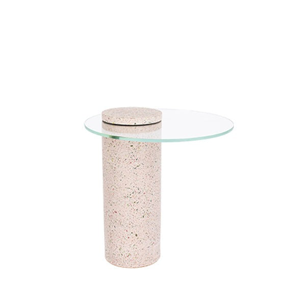 Product photograph of Zuiver Terrazzo Rosalina Side Table Pink Outlet from Olivia's