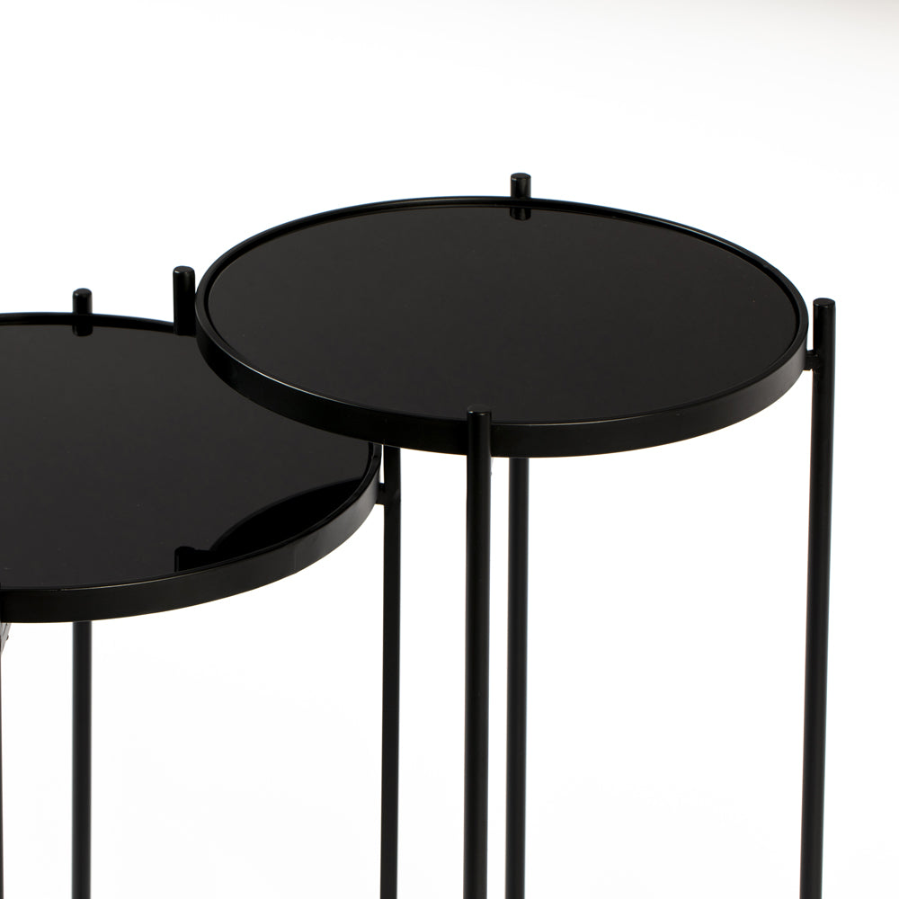 Product photograph of Olivia S Nordic Living Collection - Logan Side Table In Black from Olivia's.